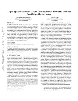 Triple Sparsification of Graph Convolutional Networks without
  Sacrificing the Accuracy