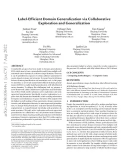 Label-Efficient Domain Generalization via Collaborative Exploration and
  Generalization