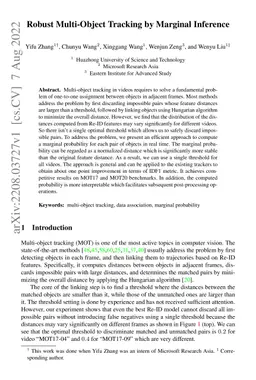 Robust Multi-Object Tracking by Marginal Inference