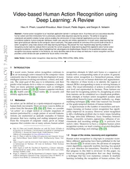 Video-based Human Action Recognition using Deep Learning: A Review