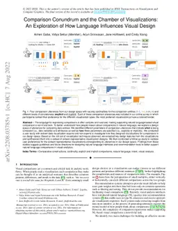 Comparison Conundrum and the Chamber of Visualizations: An Exploration
  of How Language Influences Visual Design