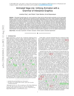 Animated Vega-Lite: Unifying Animation with a Grammar of Interactive
  Graphics