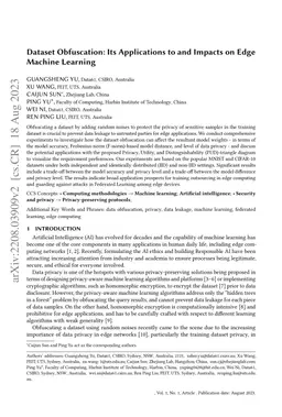 Dataset Obfuscation: Its Applications to and Impacts on Edge Machine
  Learning
