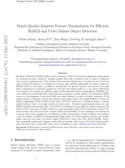 Depth Quality-Inspired Feature Manipulation for Efficient RGB-D and
  Video Salient Object Detection