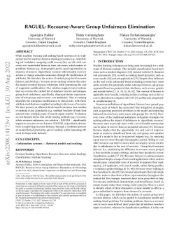 RAGUEL: Recourse-Aware Group Unfairness Elimination