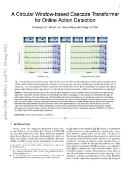 A Circular Window-based Cascade Transformer for Online Action Detection