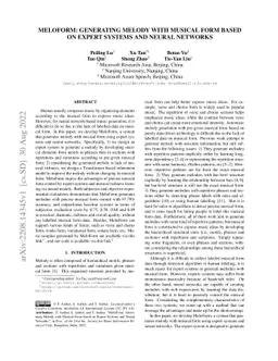 MeloForm: Generating Melody with Musical Form based on Expert Systems
  and Neural Networks