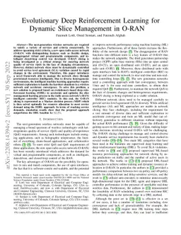 Evolutionary Deep Reinforcement Learning for Dynamic Slice Management in
  O-RAN