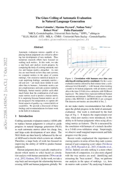 The Glass Ceiling of Automatic Evaluation in Natural Language Generation