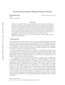 Incremental Learning in Diagonal Linear Networks