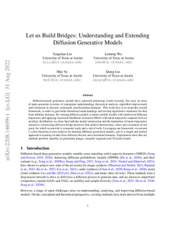 Let us Build Bridges: Understanding and Extending Diffusion Generative
  Models