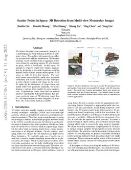 Scatter Points in Space: 3D Detection from Multi-view Monocular Images