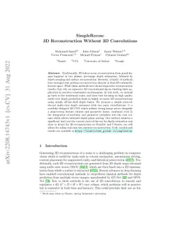 SimpleRecon: 3D Reconstruction Without 3D Convolutions