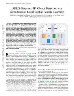 3DLG-Detector: 3D Object Detection via Simultaneous Local-Global Feature
  Learning