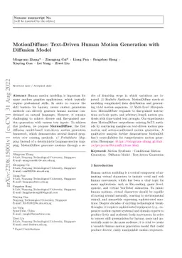 MotionDiffuse: Text-Driven Human Motion Generation with Diffusion Model