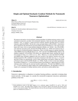 Simple and Optimal Stochastic Gradient Methods for Nonsmooth Nonconvex
  Optimization