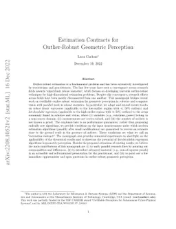 Estimation Contracts for Outlier-Robust Geometric Perception