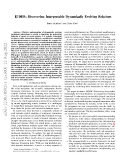 DIDER: Discovering Interpretable Dynamically Evolving Relations