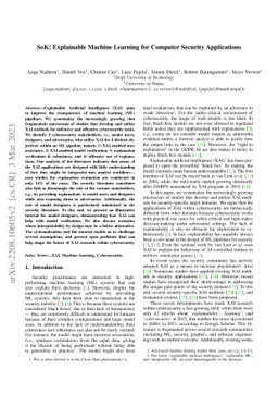 SoK: Explainable Machine Learning for Computer Security Applications