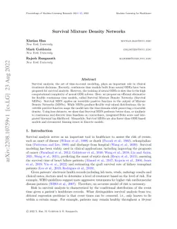 Survival Mixture Density Networks