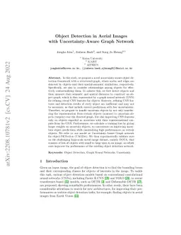 Object Detection in Aerial Images with Uncertainty-Aware Graph Network
