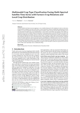 Multimodal Crop Type Classification Fusing Multi-Spectral Satellite Time
  Series with Farmers Crop Rotations and Local Crop Distribution