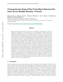A Comprehensive Study of Real-Time Object Detection Networks Across
  Multiple Domains: A Survey