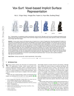 Vox-Surf: Voxel-based Implicit Surface Representation