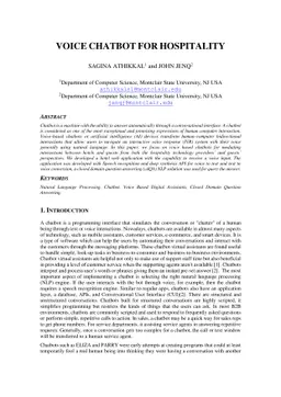 Voice Chatbot for Hospitality