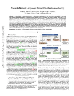 Towards Natural Language-Based Visualization Authoring