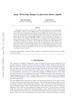 cpop: Detecting changes in piecewise-linear signals