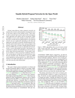Tunable Hybrid Proposal Networks for the Open World