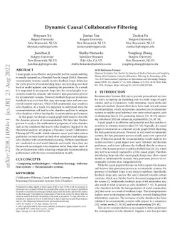 Dynamic Causal Collaborative Filtering