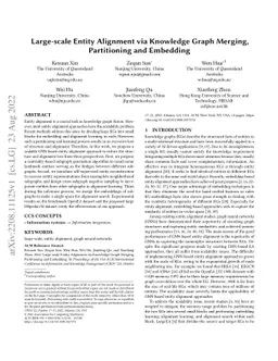 Large-scale Entity Alignment via Knowledge Graph Merging, Partitioning
  and Embedding