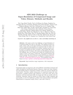 AIM 2022 Challenge on Super-Resolution of Compressed Image and Video:
  Dataset, Methods and Results