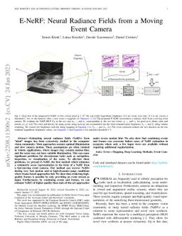 E-NeRF: Neural Radiance Fields from a Moving Event Camera