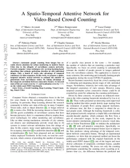 A Spatio-Temporal Attentive Network for Video-Based Crowd Counting