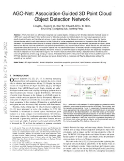 AGO-Net: Association-Guided 3D Point Cloud Object Detection Network