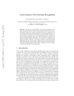 Cross-Camera View-Overlap Recognition
