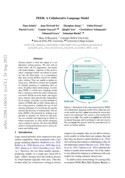 PEER: A Collaborative Language Model