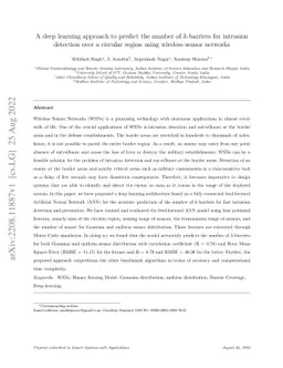 A deep learning approach to predict the number of k-barriers for
  intrusion detection over a circular region using wireless sensor networks