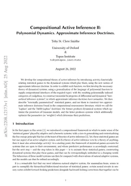 Compositional Active Inference II: Polynomial Dynamics. Approximate
  Inference Doctrines