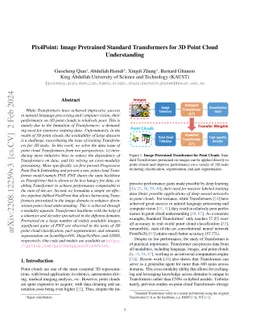 Pix4Point: Image Pretrained Standard Transformers for 3D Point Cloud
  Understanding