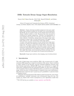 DSR: Towards Drone Image Super-Resolution