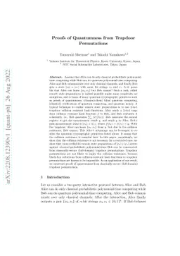 Proofs of Quantumness from Trapdoor Permutations