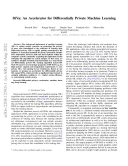 DiVa: An Accelerator for Differentially Private Machine Learning