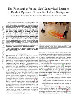 The Foreseeable Future: Self-Supervised Learning to Predict Dynamic
  Scenes for Indoor Navigation