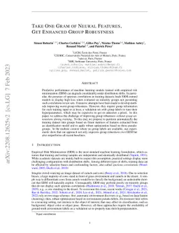 Take One Gram of Neural Features, Get Enhanced Group Robustness