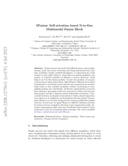 SFusion: Self-attention based N-to-One Multimodal Fusion Block