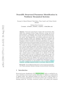 NeuralSI: Structural Parameter Identification in Nonlinear Dynamical
  Systems